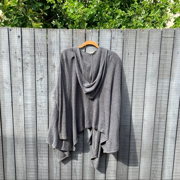 Roxy Grey Cardigan hooded Sz. Large - Picture 4 of 6